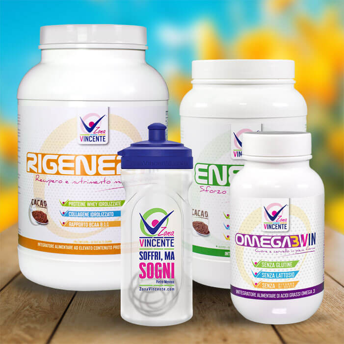 Pacchetto Integratori per più Energia nello Sport con Shaker BlenderBall